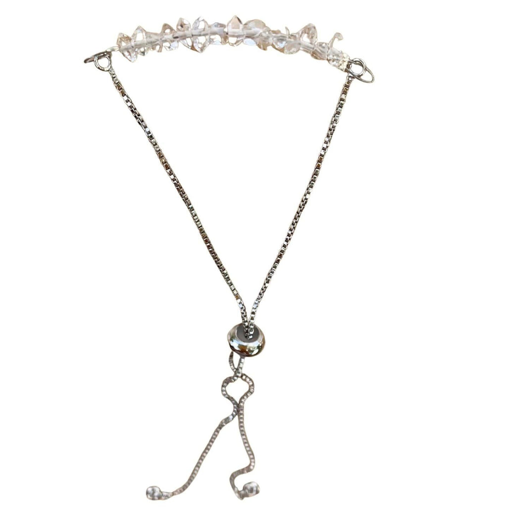 Herkimer Diamond Bracelet with Adjustable Chain (April)