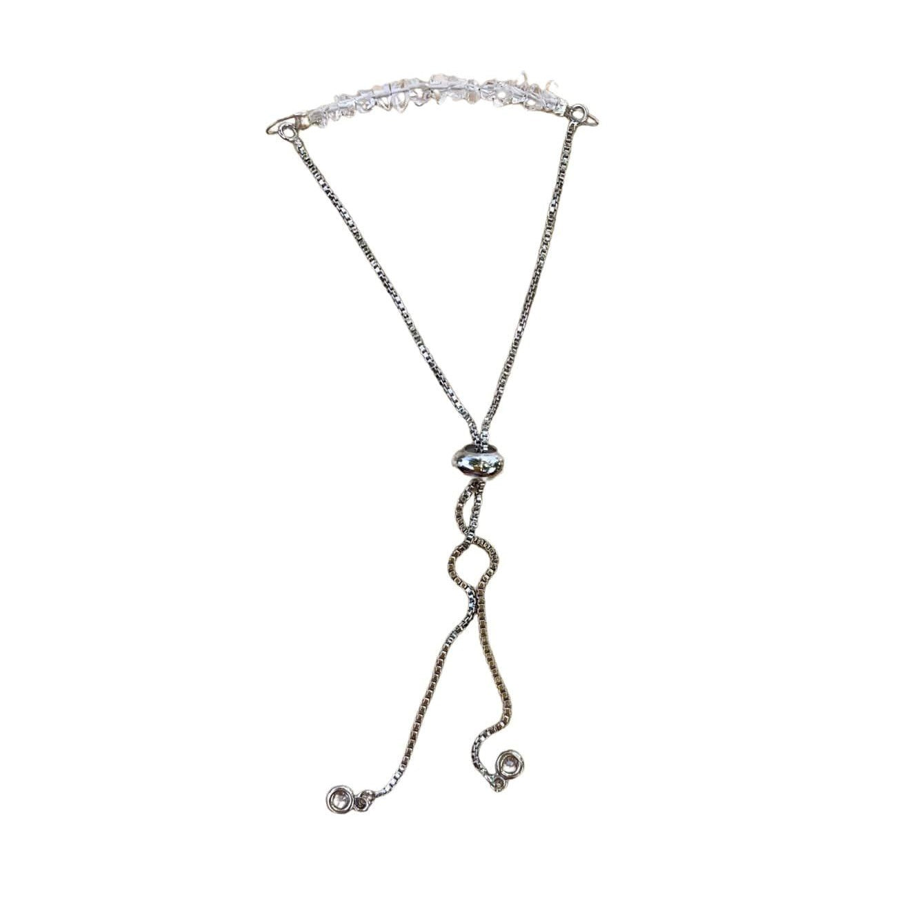 Herkimer Diamond Bracelet with Adjustable Chain (April)