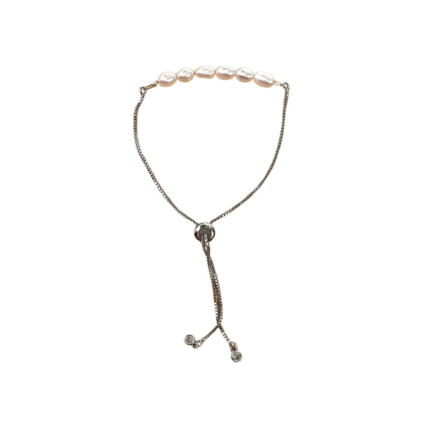 Freshwater Pearl Bracelet with Adjustable Chain (June)