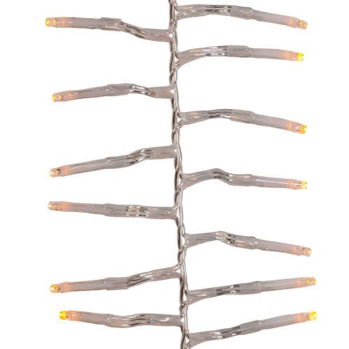 1000-Light Classic White LED Clear Wire Cluster Garland