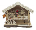 Battery-Operated LED Light-Up Wooden House - Nativity