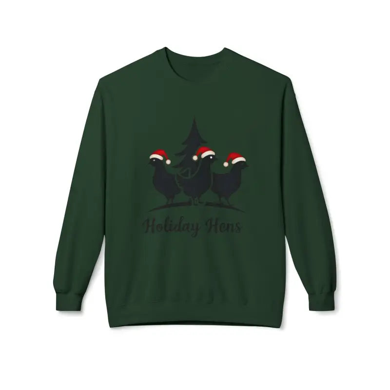Ocean State Styles Sweater Fleece Holiday Hens Design