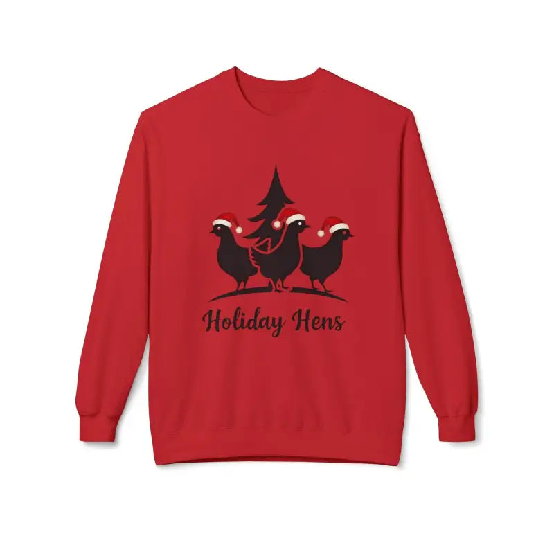Ocean State Styles Sweater Fleece Holiday Hens Design