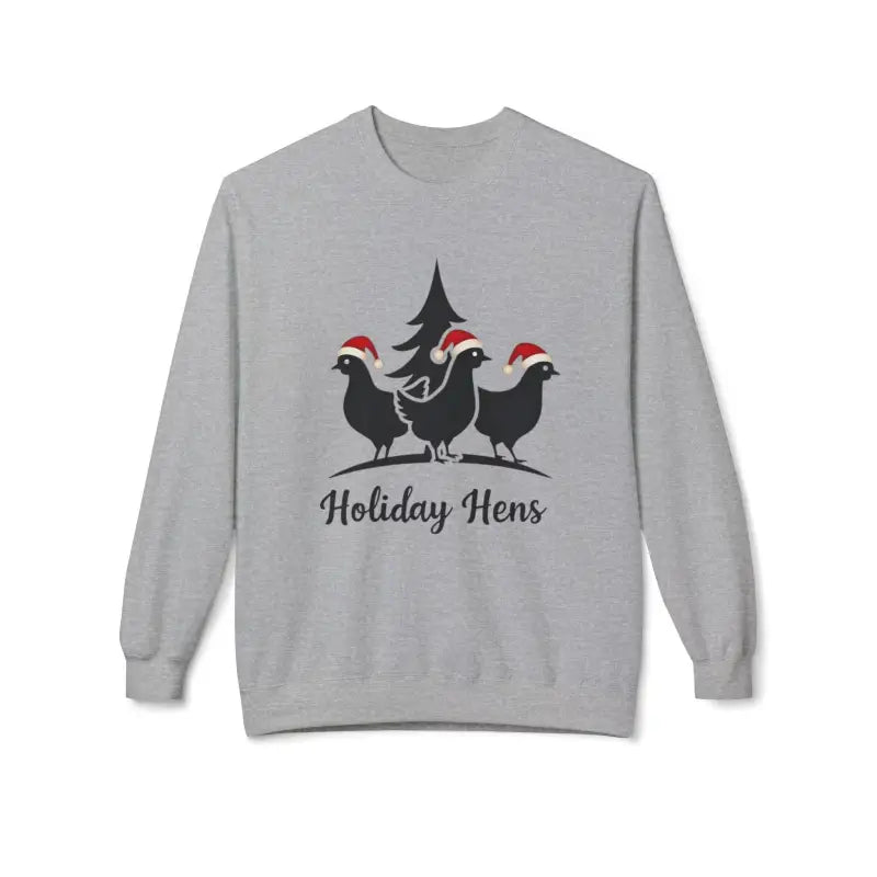Ocean State Styles Sweater Fleece Holiday Hens Design