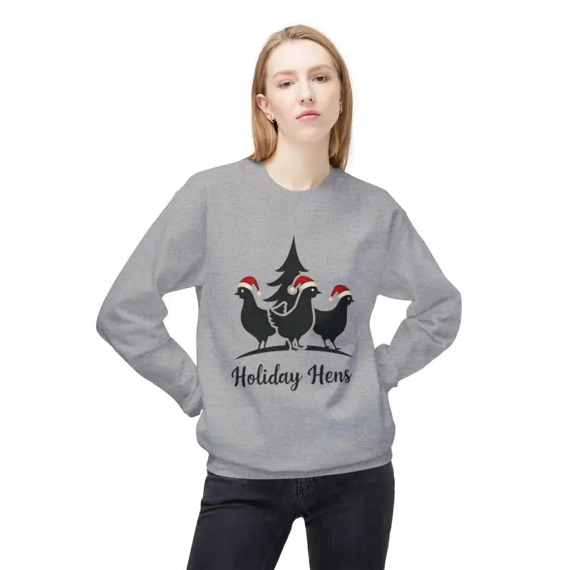 Ocean State Styles Sweater Fleece Holiday Hens Design