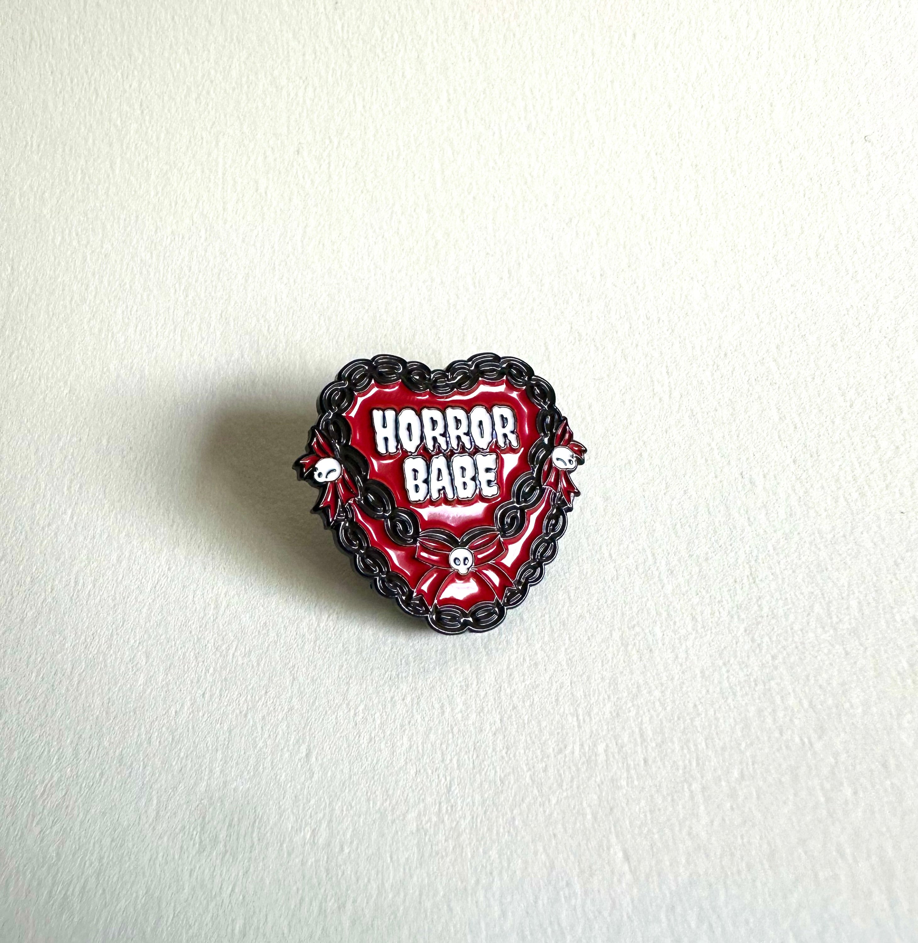 Horror Babe Cake Enamel Pin