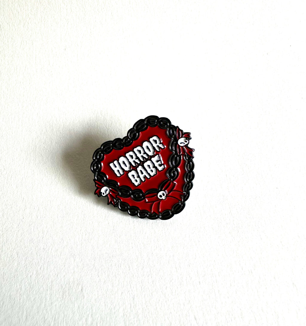 Horror Babe Cake Enamel Pin