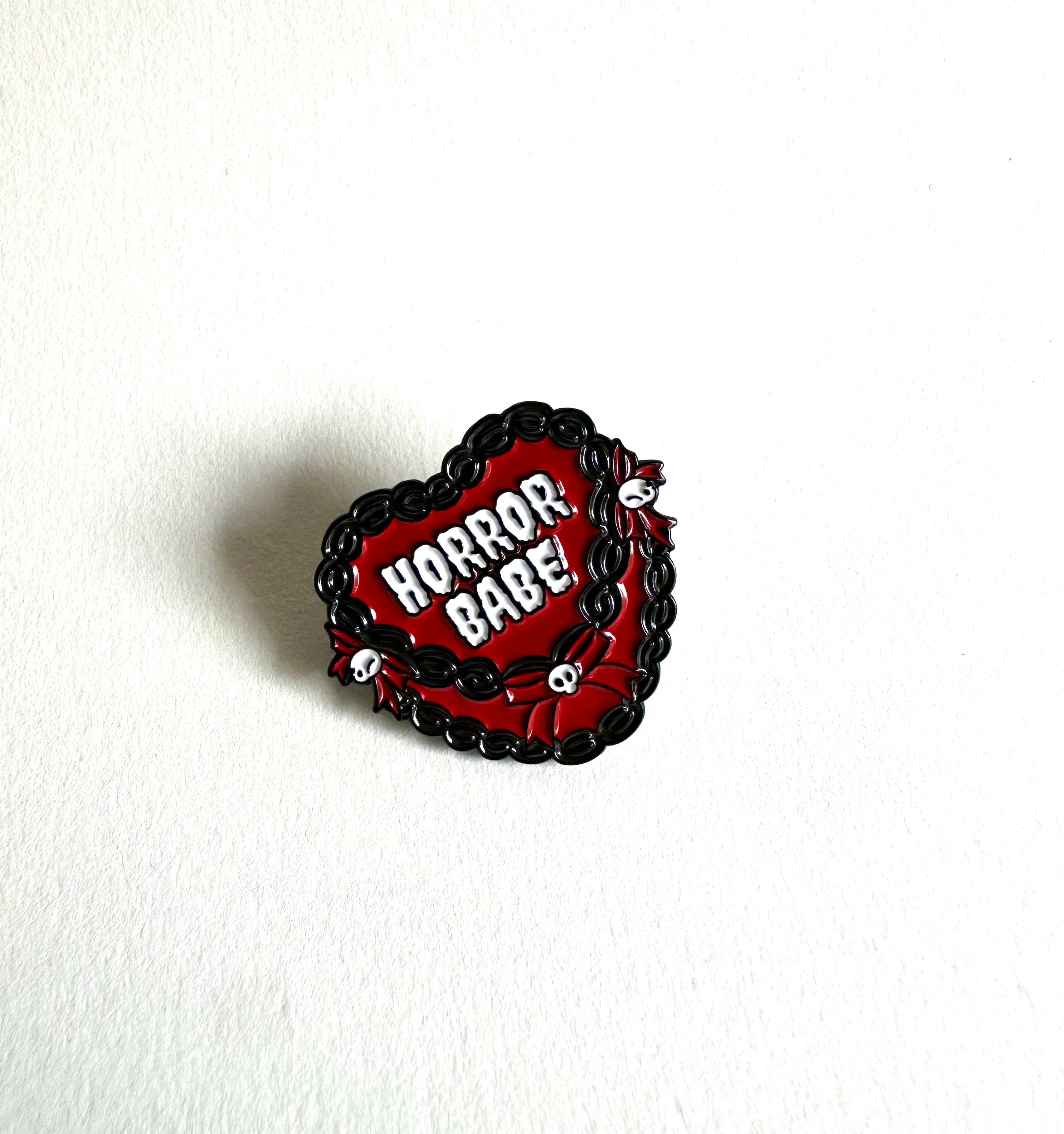 Horror Babe Cake Enamel Pin