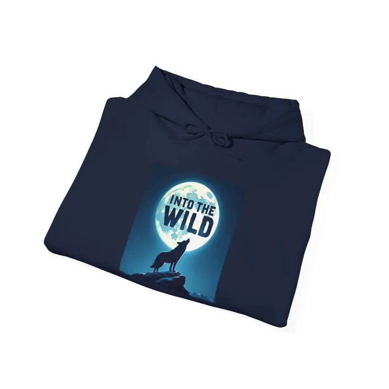 Ocean State Styles Hoodie Howling Moon Wolf Unisex Outdoor