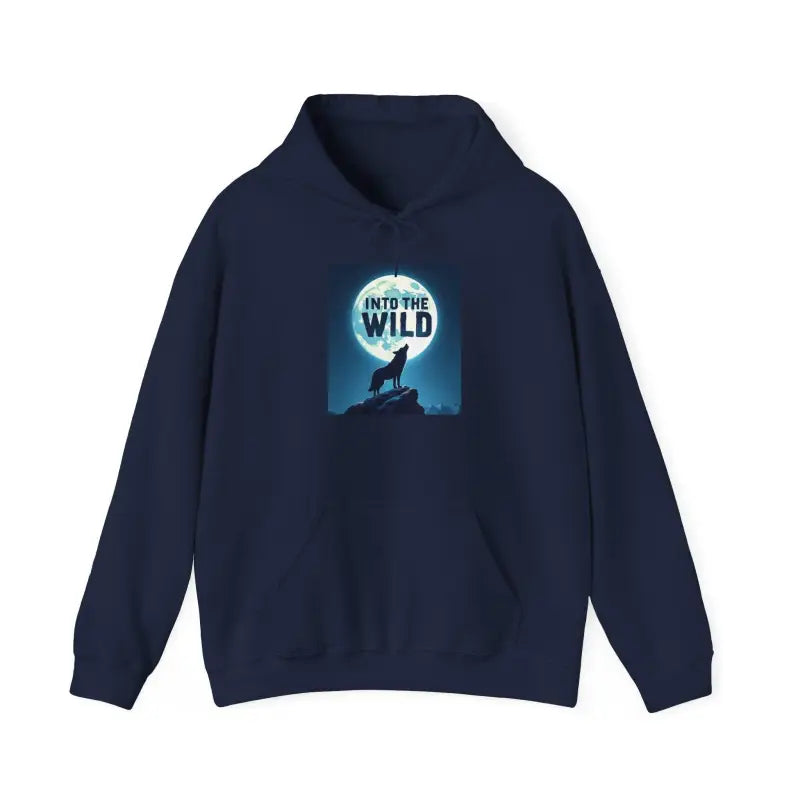 Ocean State Styles Hoodie Howling Moon Wolf Unisex Outdoor