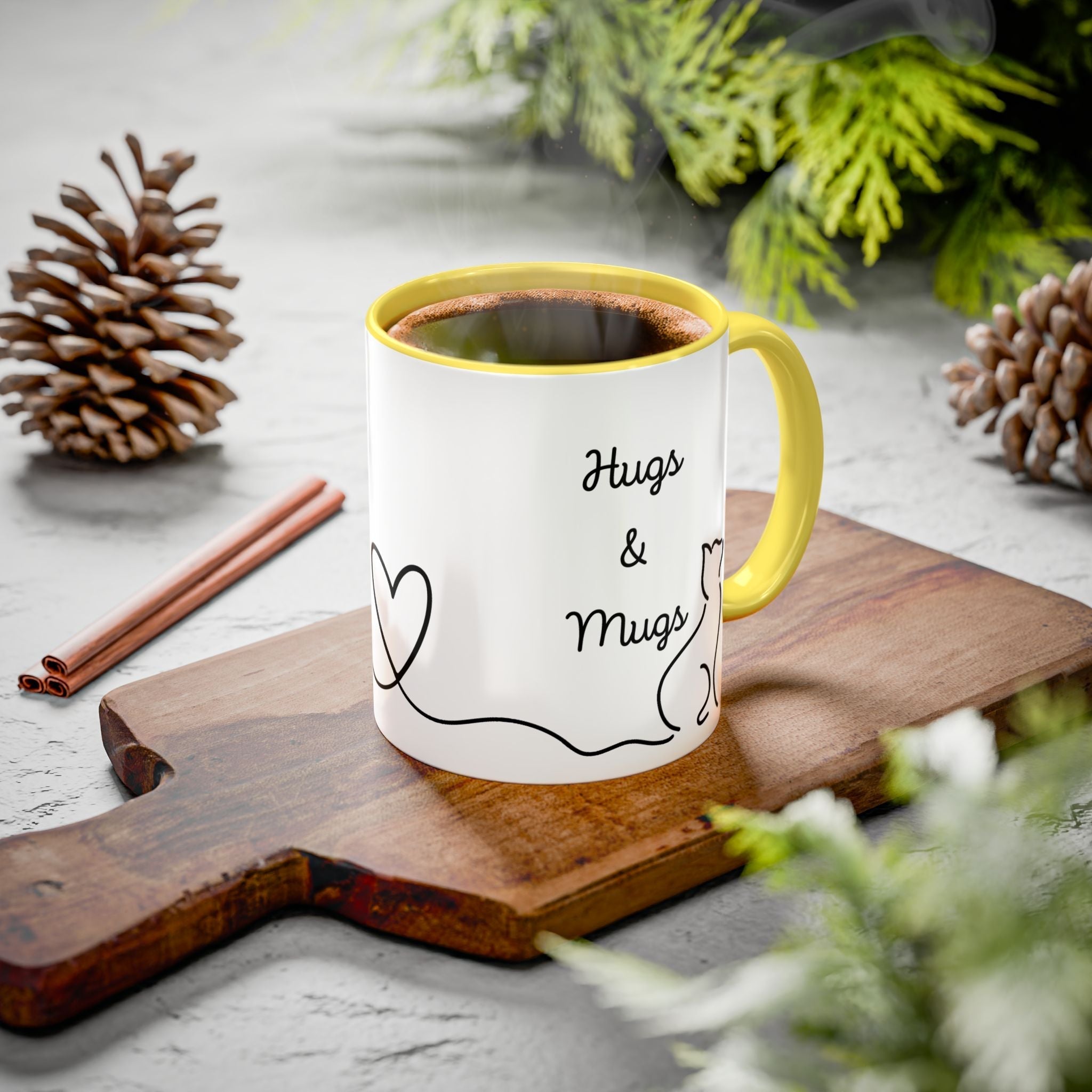 Hugs & Mugs Color Coffee Mug for a Colorful Coffee Experience