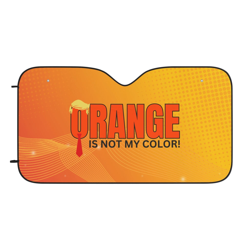 Humorous Car Sun Shades - 'Orange is Not My Color!'