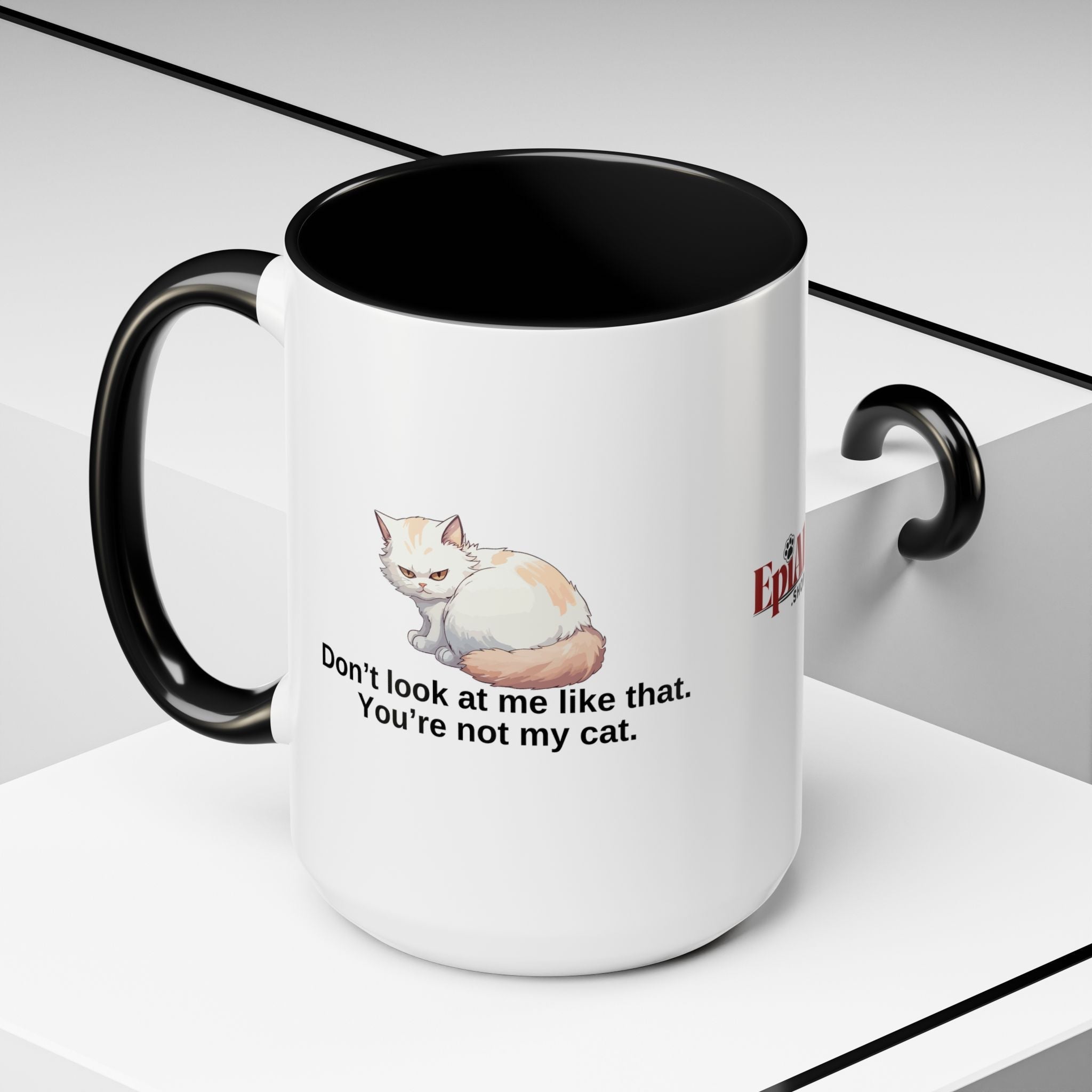 Humorous Cat Lover's Coffee Mug - 11/15oz Accent Mug