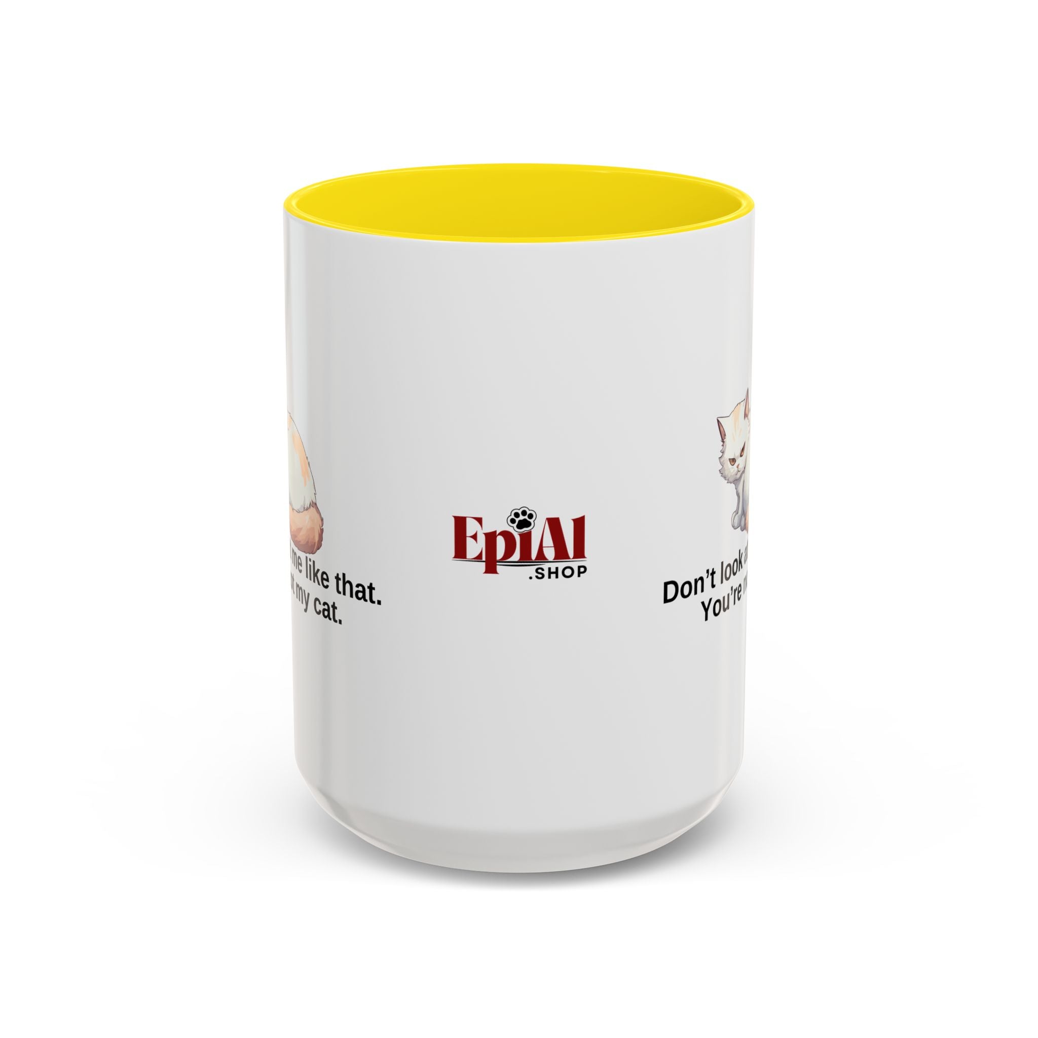 Humorous Cat Lover's Coffee Mug - 11/15oz Accent Mug