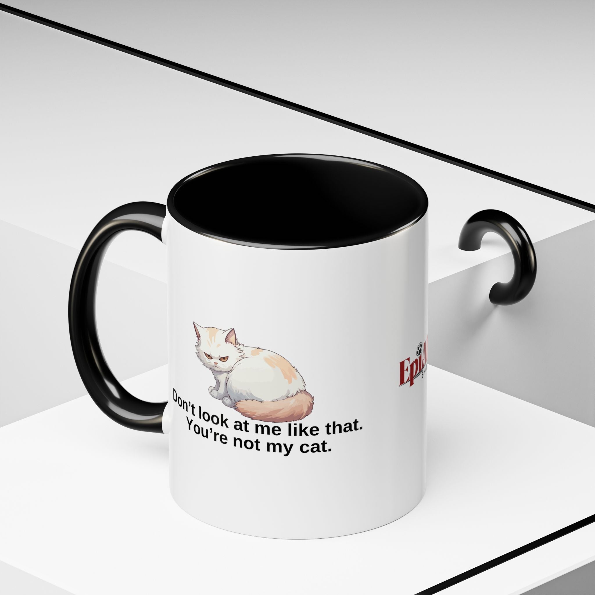 Humorous Cat Lover's Coffee Mug - 11/15oz Accent Mug