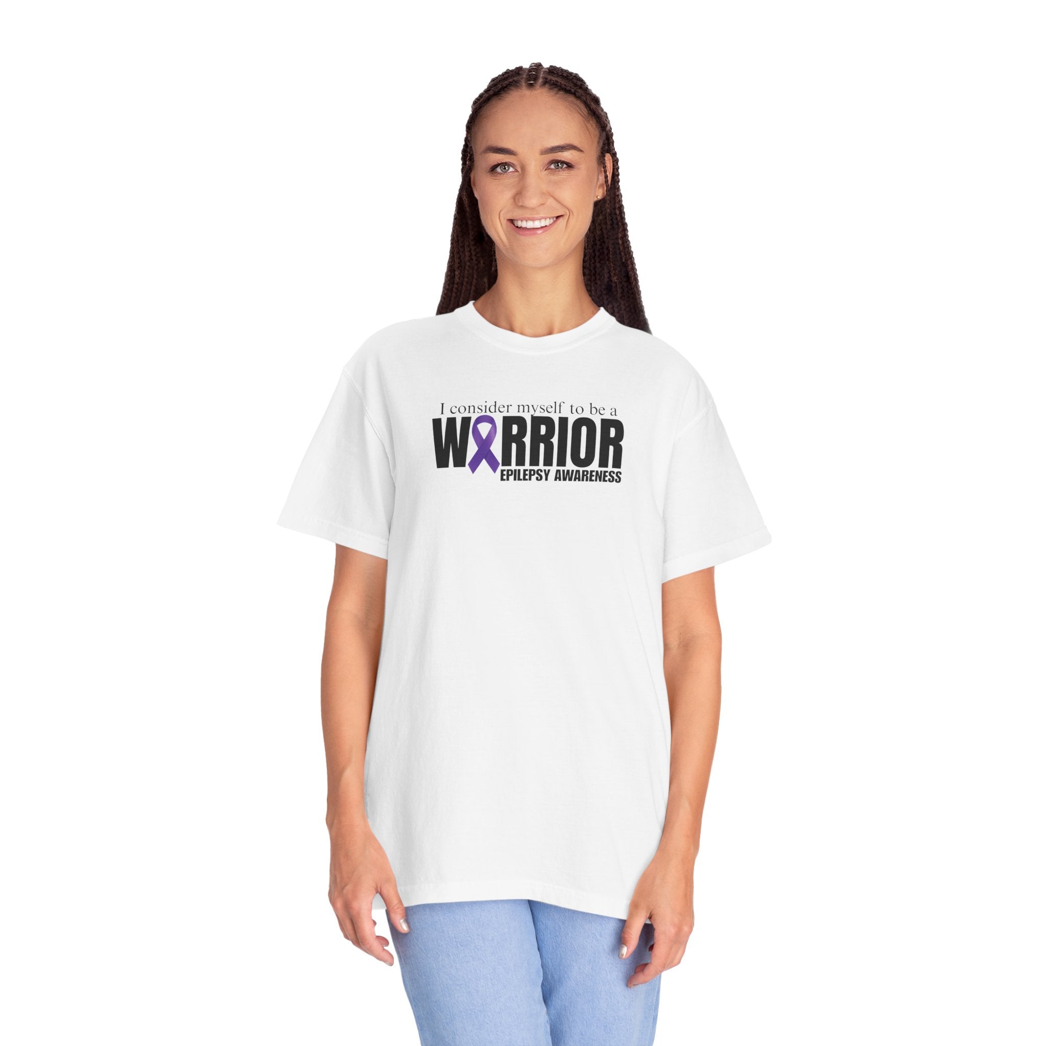 I Am a Warrior Epilepsy T-Shirt | Unisex Garment-Dyed Tee for Awareness