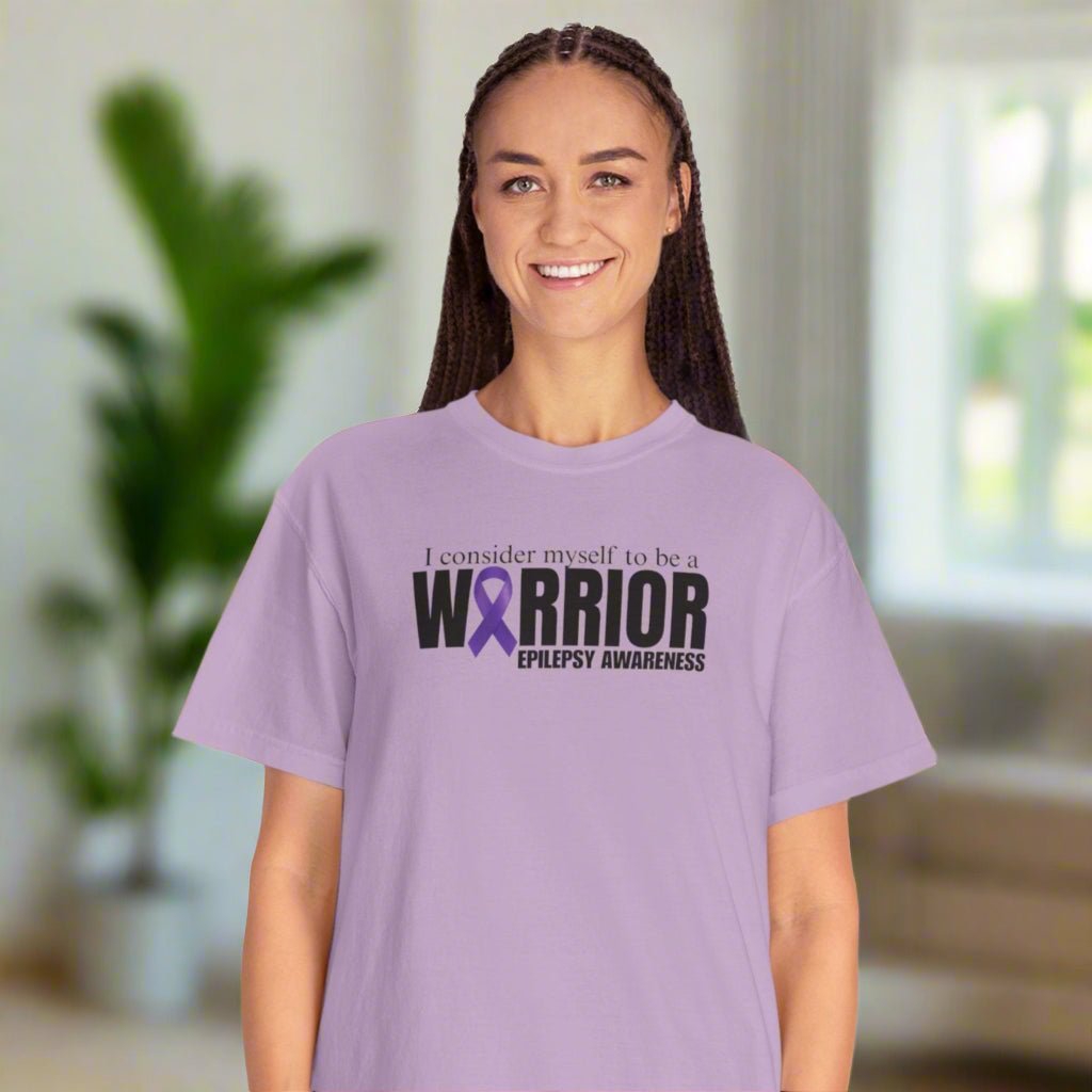 I Am a Warrior Epilepsy T-Shirt | Unisex Garment-Dyed Tee for Awareness