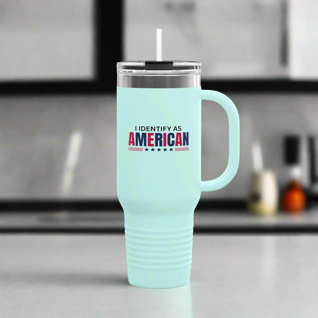 I Identify as American 40oz Insulated Travel Mug