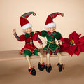 16 Inch Holiday Elf Figurine - Green
