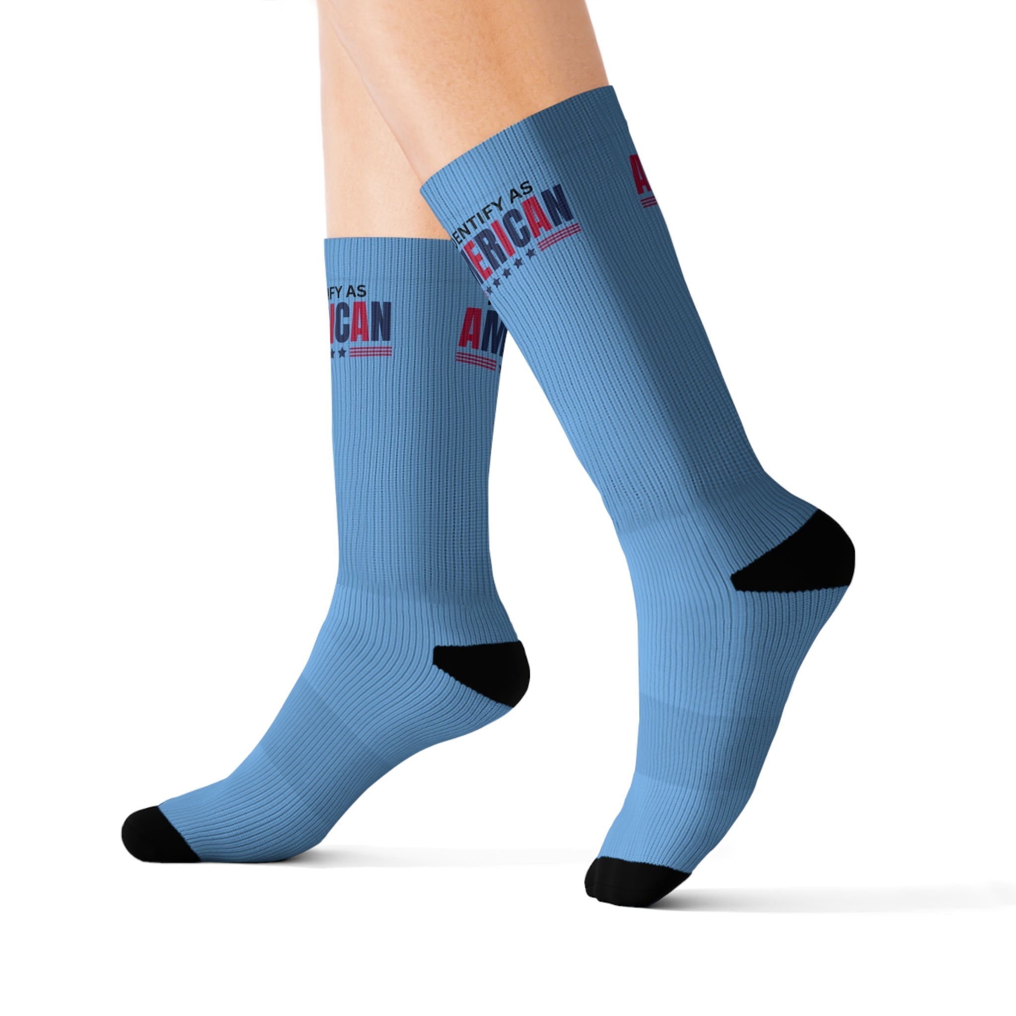 Identifies as American Sublimation Socks