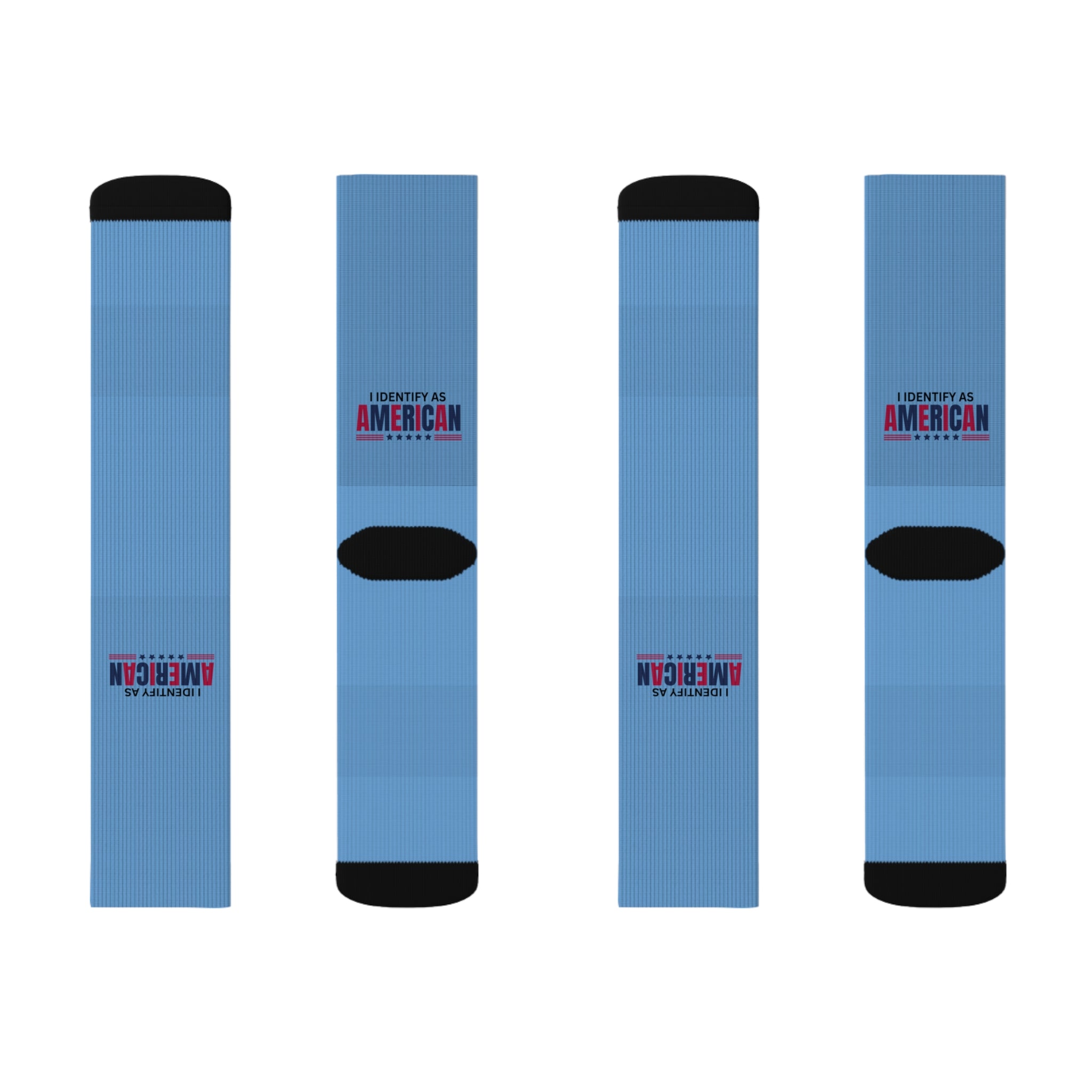 Identifies as American Sublimation Socks