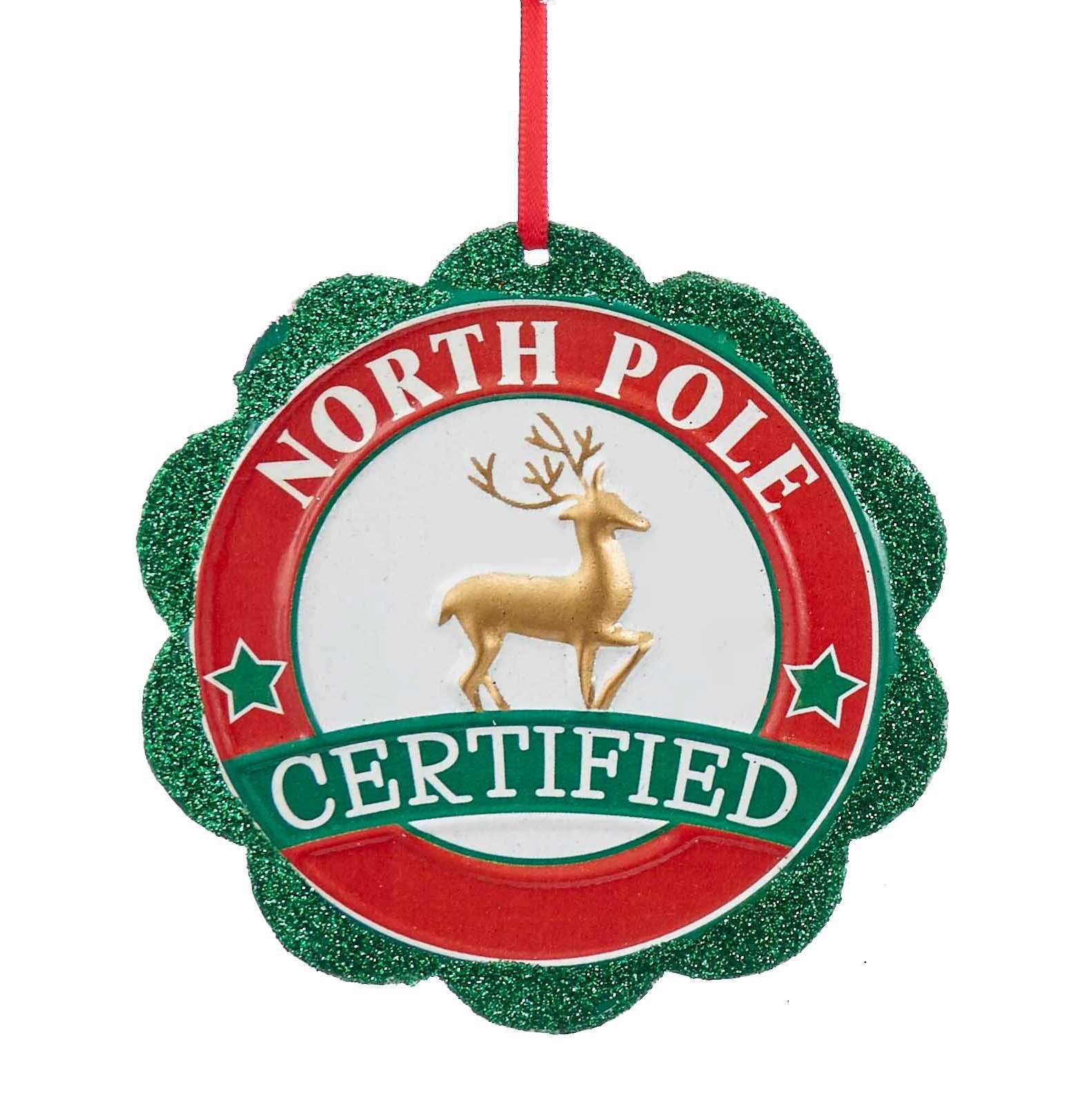 Santa Seal of Approval Ornament - North Pole Certified