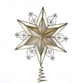 Double Faced Capiz Scroll Star Treetop