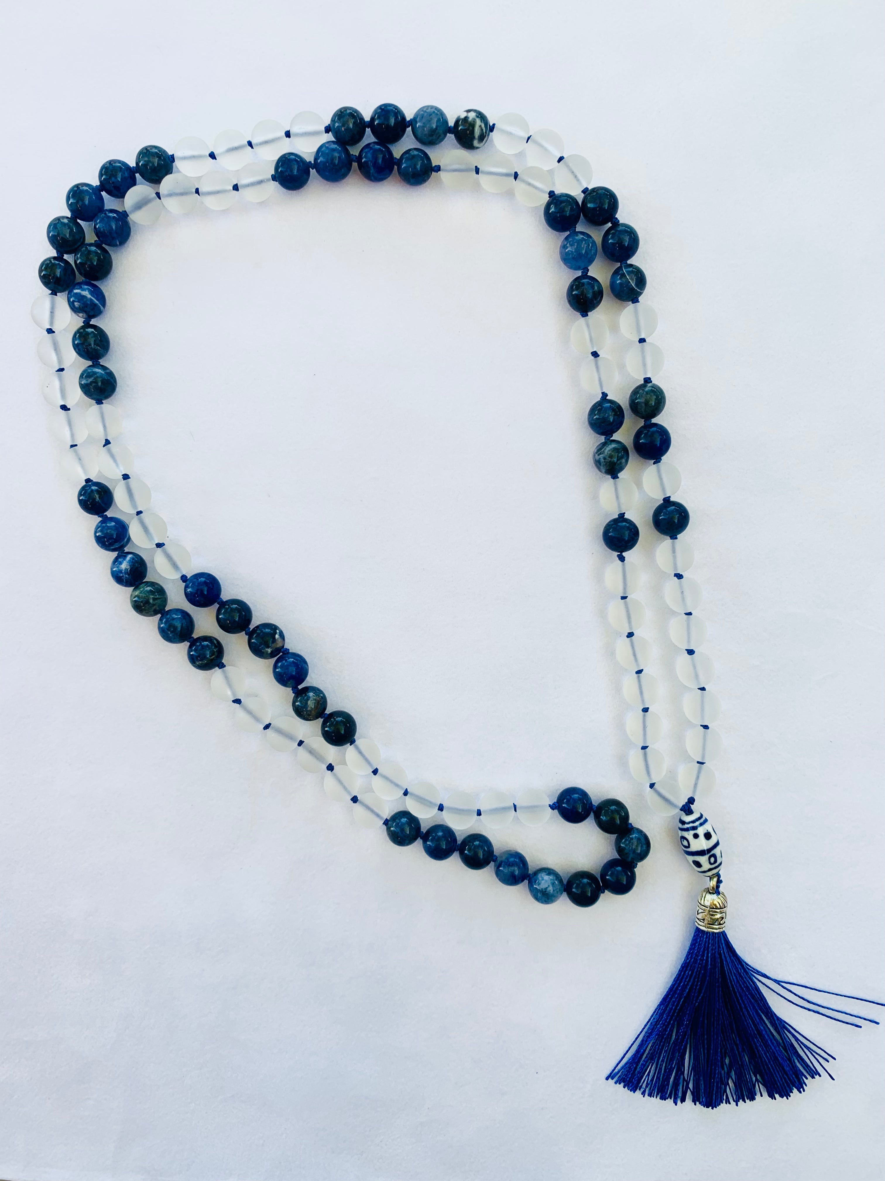 Mari Mala - Daydreams - Matte Clear Quartz and Sodalite