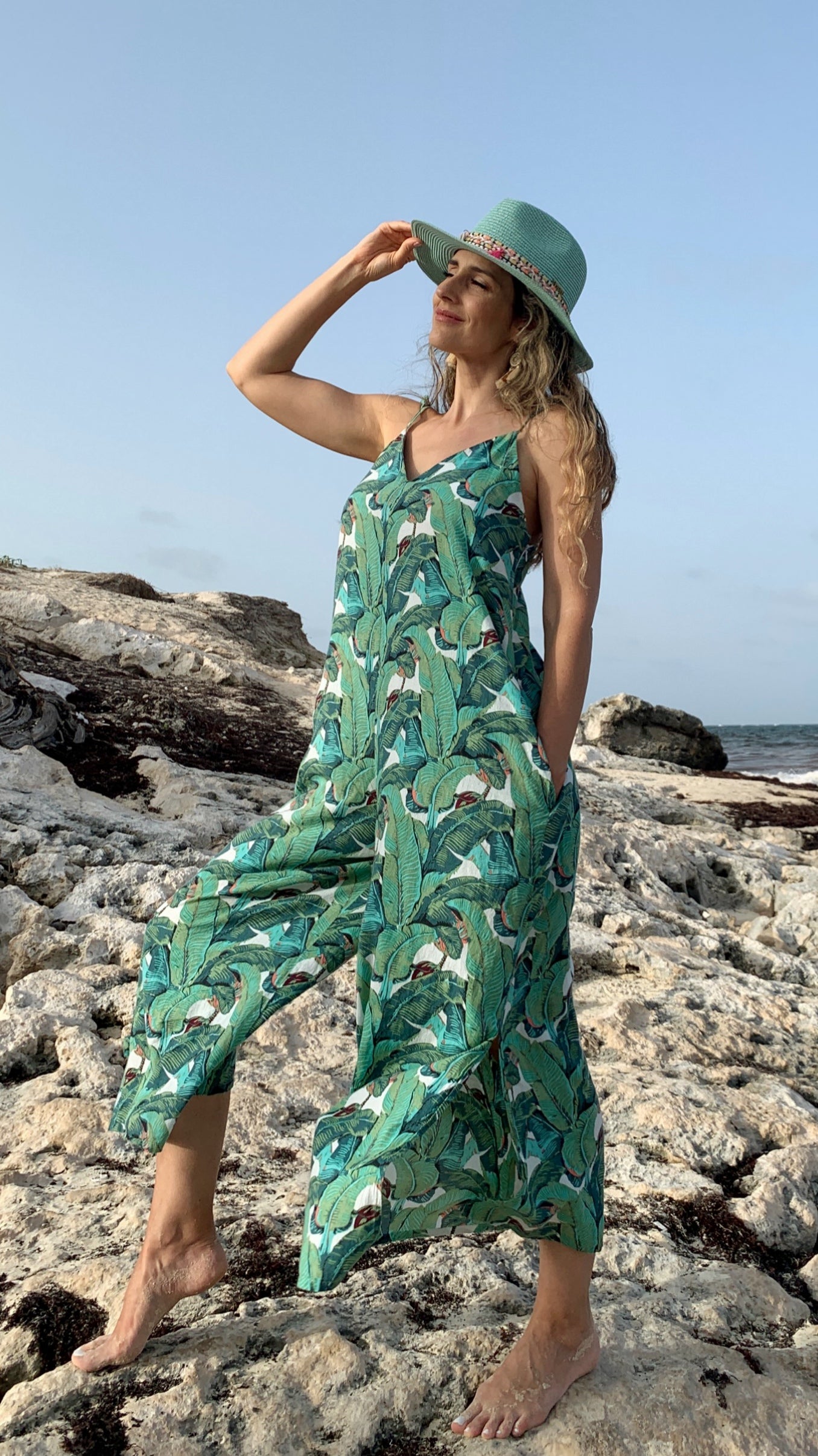 Angel Jumpsuit | Banana Green