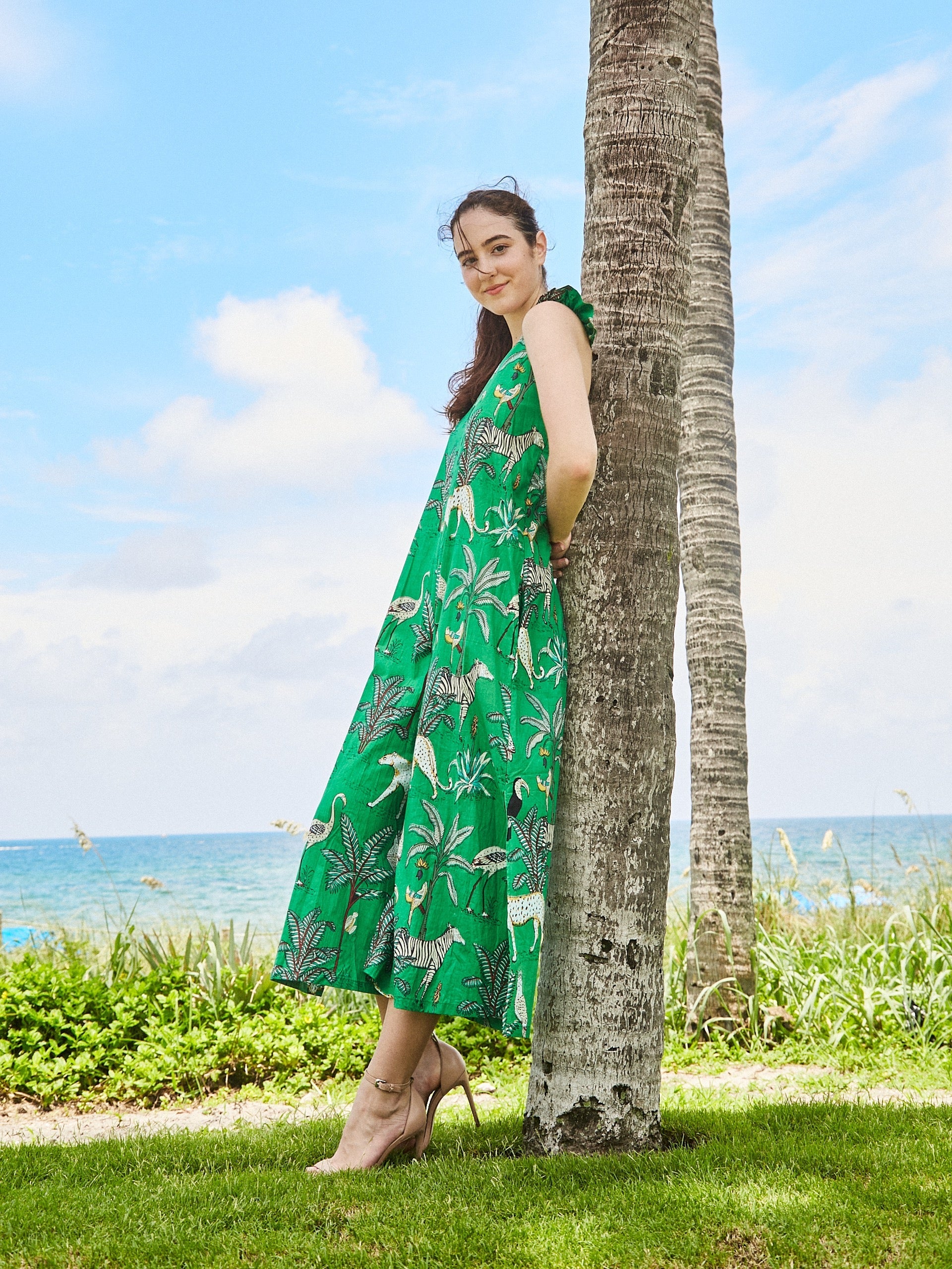 Angel Jumpsuit | Zoo Vivid Green