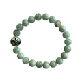 Green Angelite Bracelet 8 mm Round Beads