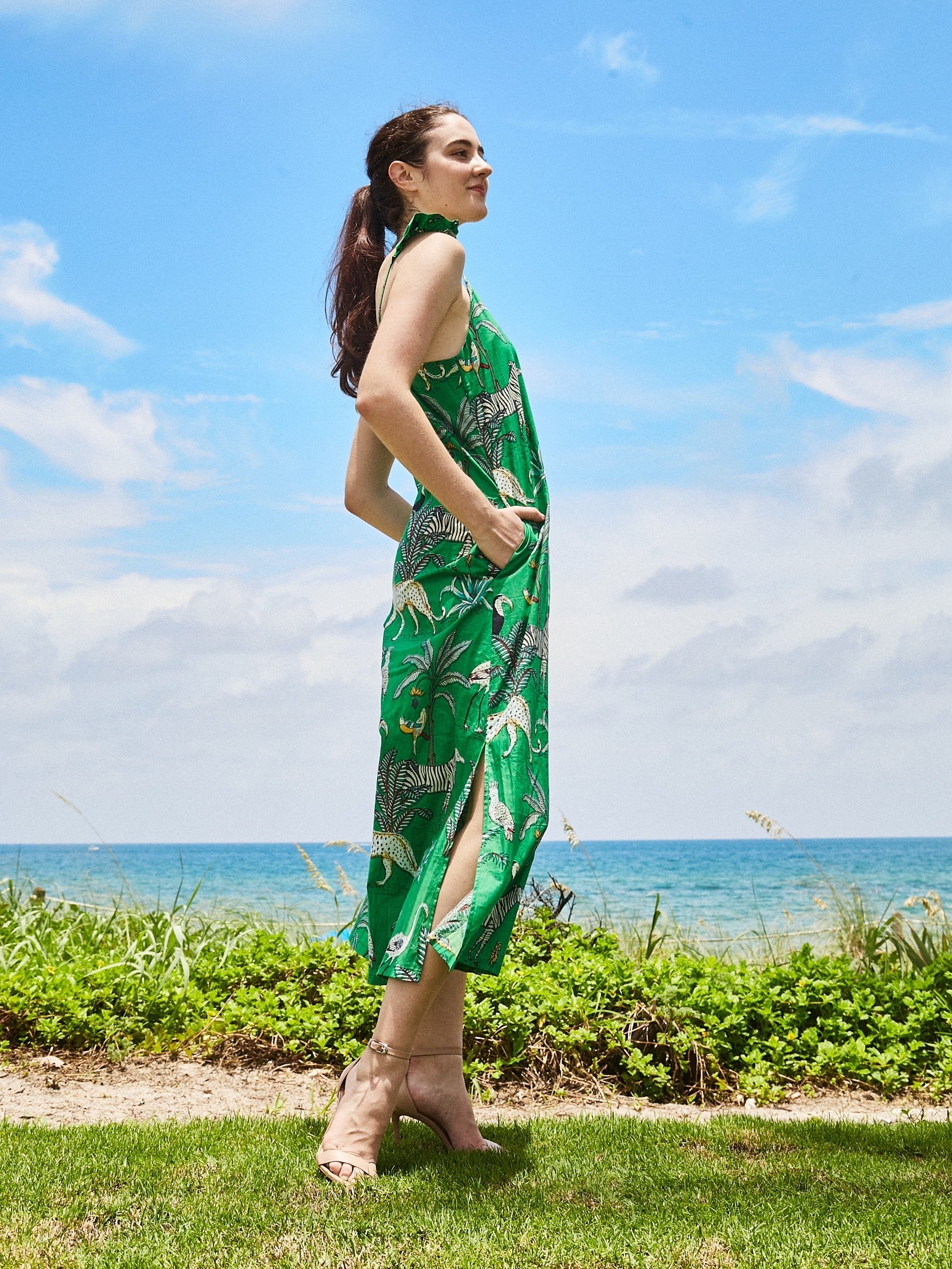 Angel Jumpsuit | Zoo Vivid Green