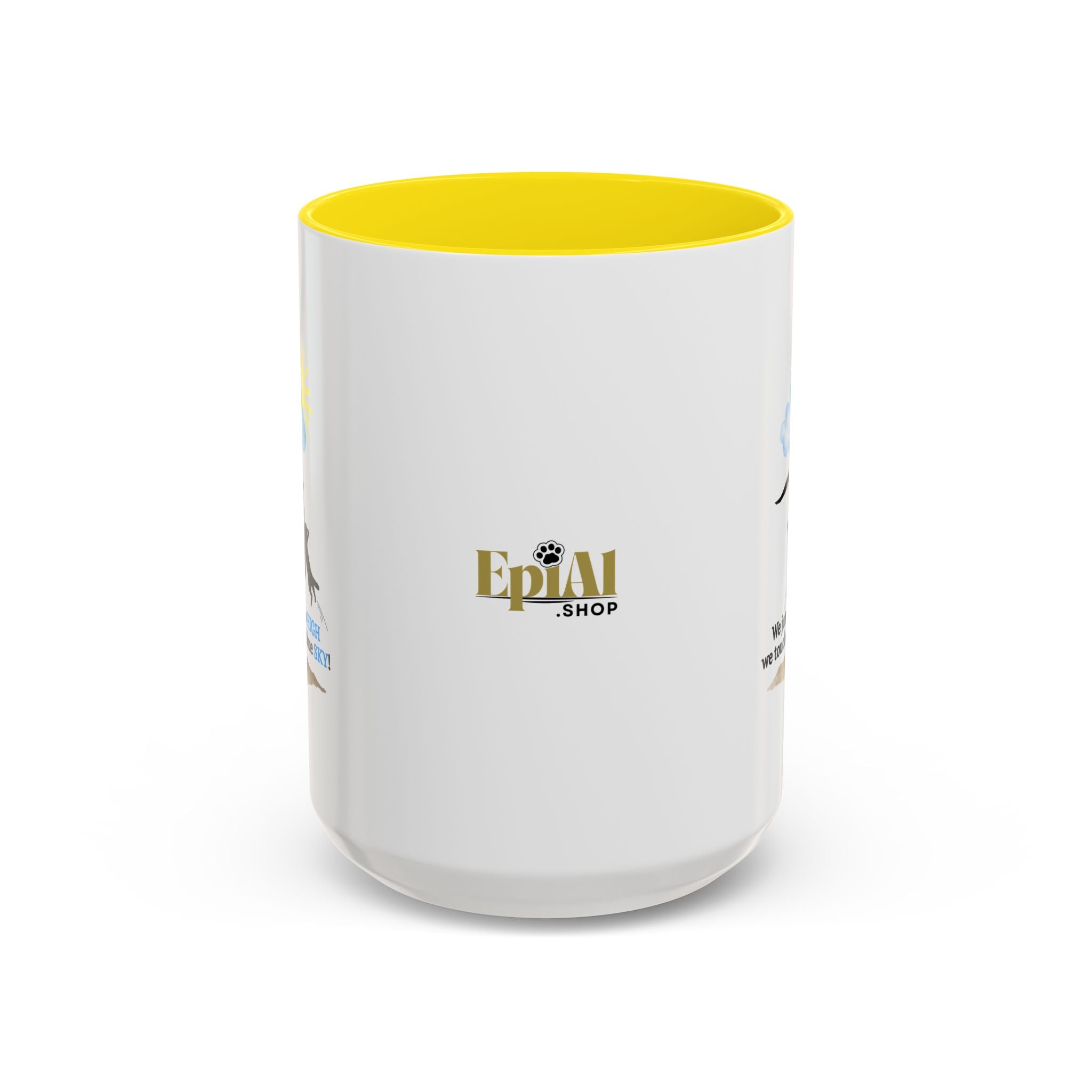 Inspirational Coffee Mug - "We Jumped So High" - Fun and Motivational Gift for Cat Lovers