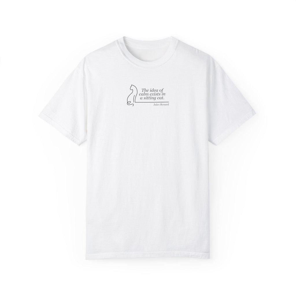 Inspirational Unisex Garment-Dyed T-shirt - 'The Idea of Comfort' Design