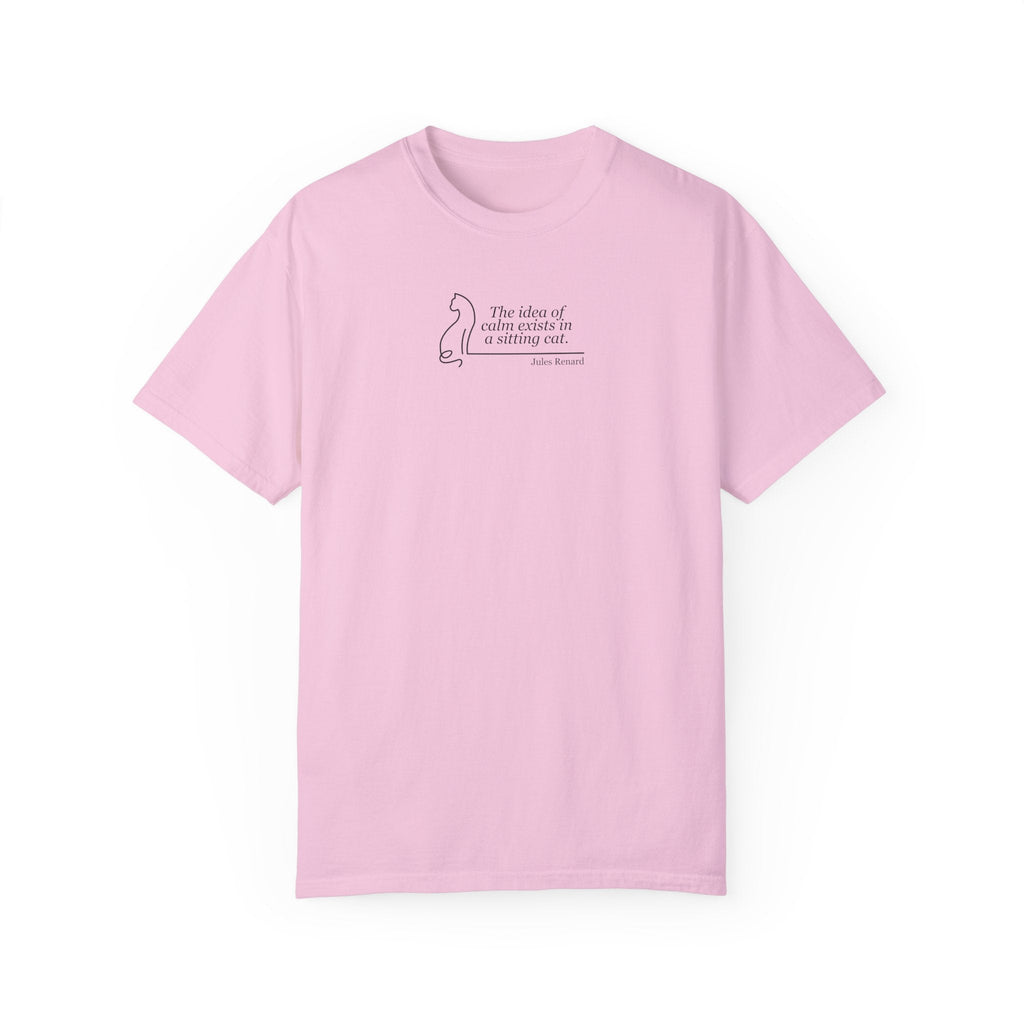Inspirational Unisex Garment-Dyed T-shirt - 'The Idea of Comfort' Design