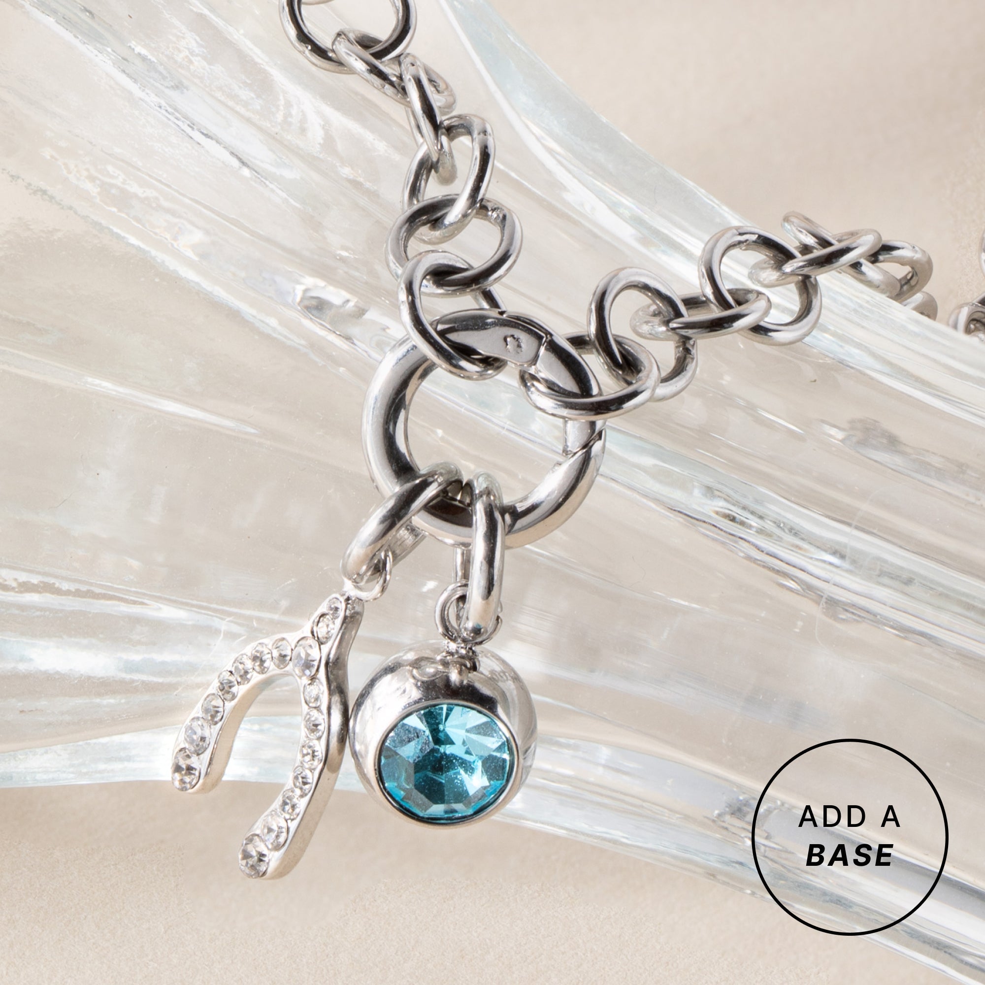 Pave Wishbone Interchangeable Charm