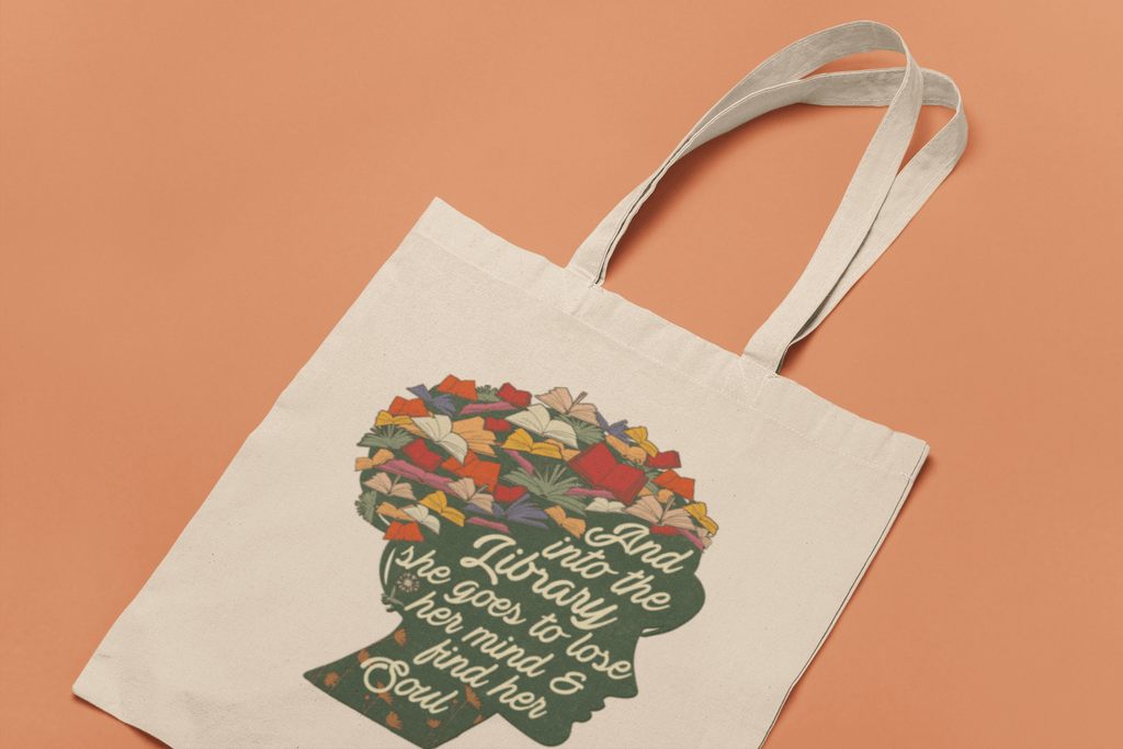 Into The Library Tote Bag
