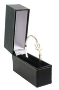 Vermont   Hook Bracelet with Gold 'VT' - 4mm Band - 7 Inch