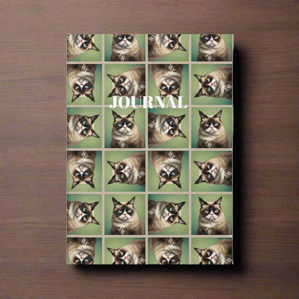 Irritable Cat Hardcover Journal - Perfect for Pet Lovers & Journal Enthusiasts