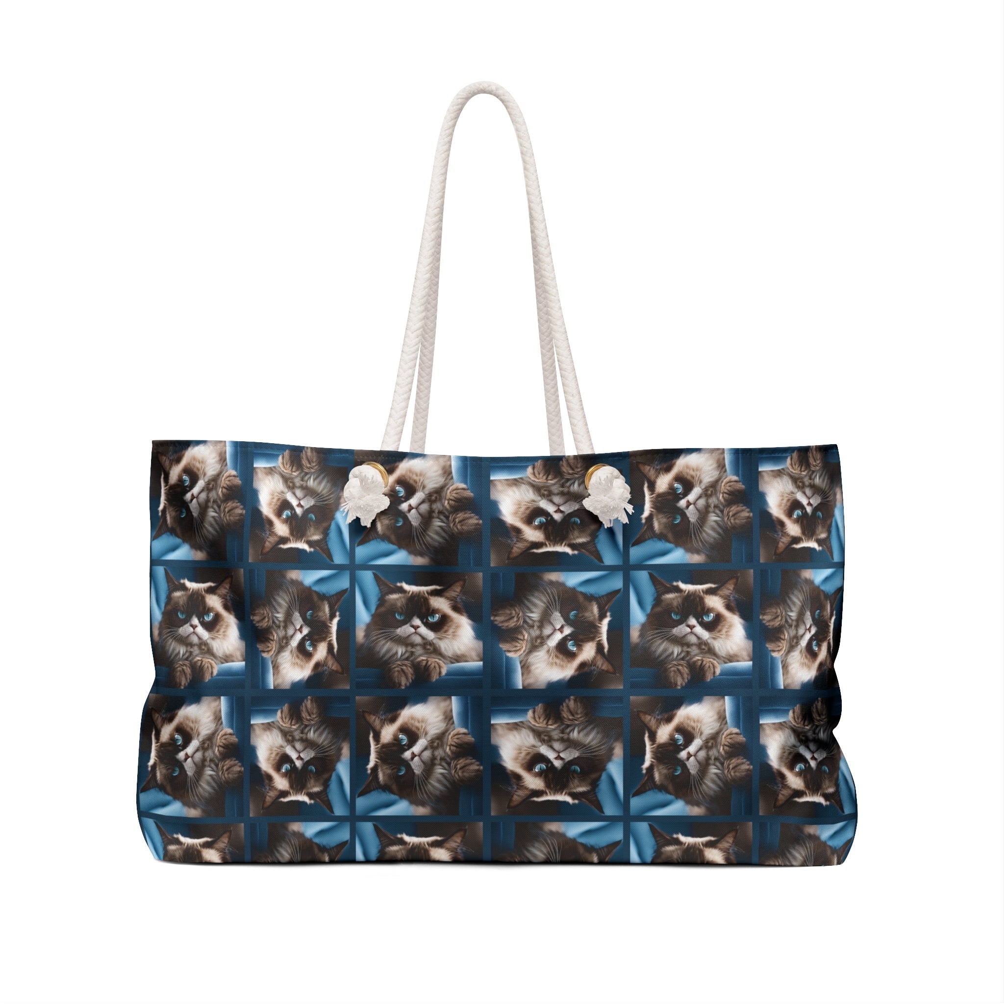 Irritable Cat Print Weekender Bag for Cat Lovers