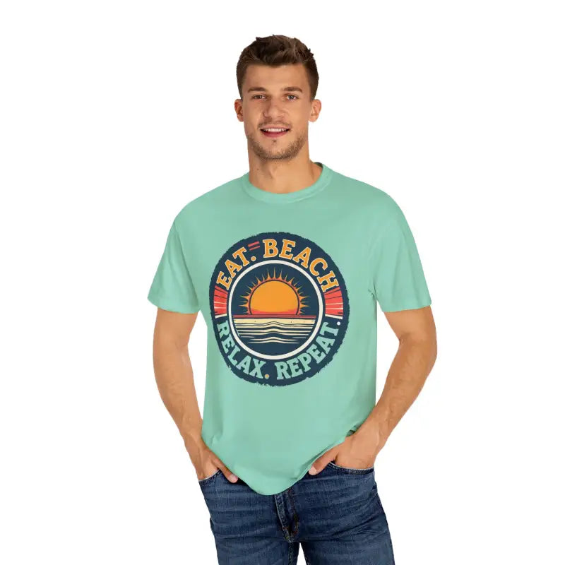 Ocean State Styles Island Reef Garment Dyed Eat Beach Tee