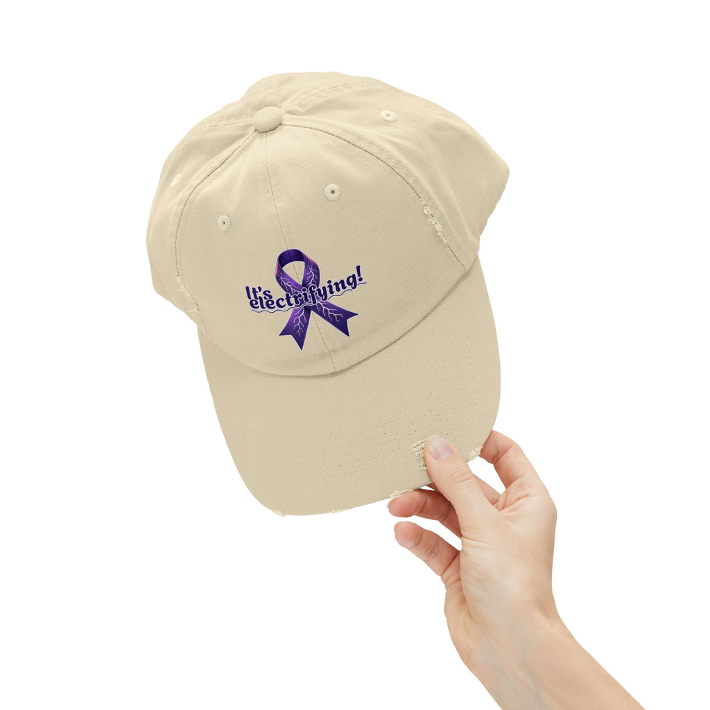 I'm Electrifying Unisex Distressed Cap for Epilepsy Awareness