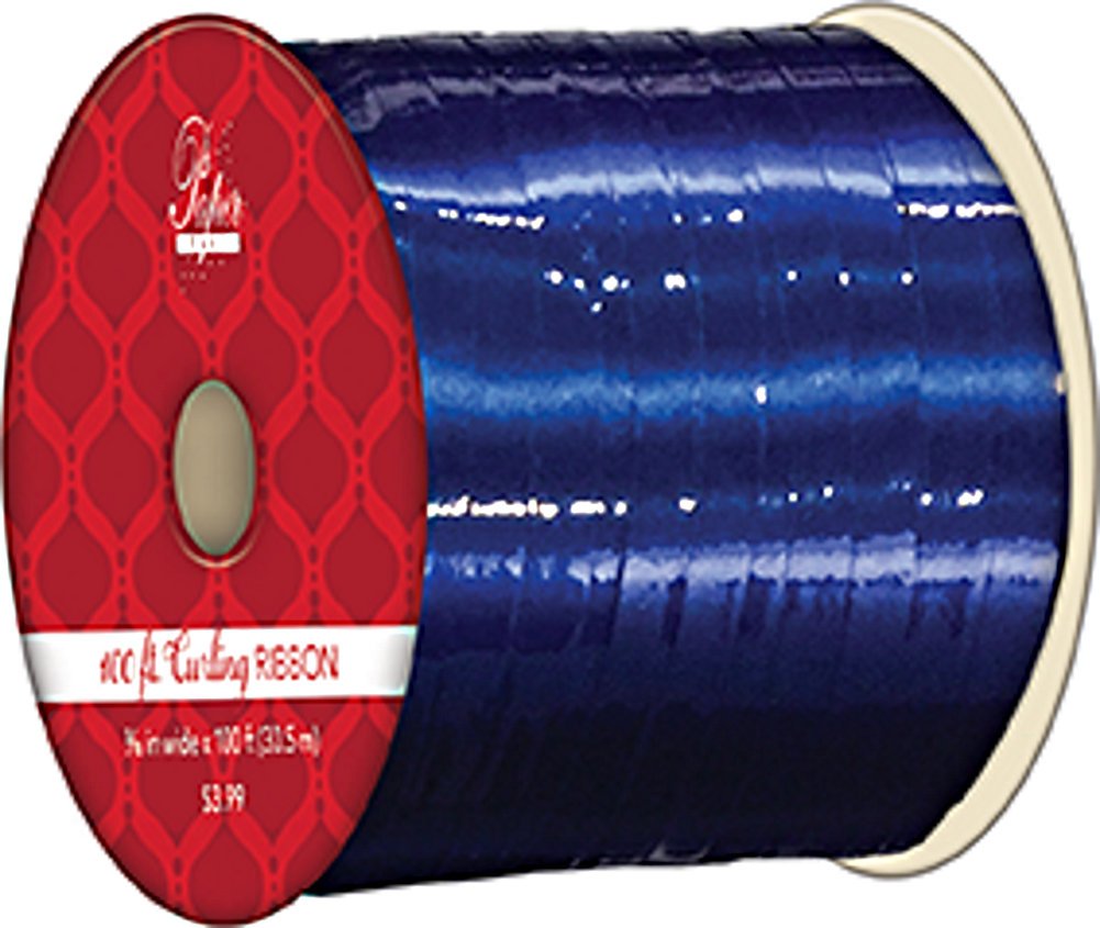 Metallic Style Curling Ribbon -3/16 inch X 100 Feet - Shiny Red