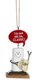 Toasted S'mores Aging Pun Ornament - I'm Classic