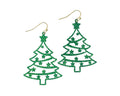 Glitter Christmas Trees - Earrings