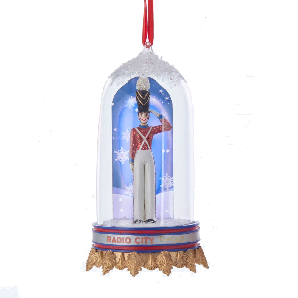 Rockettes Soldier In Glass Dome Ornament