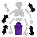Window Gel Clings - Skeleton