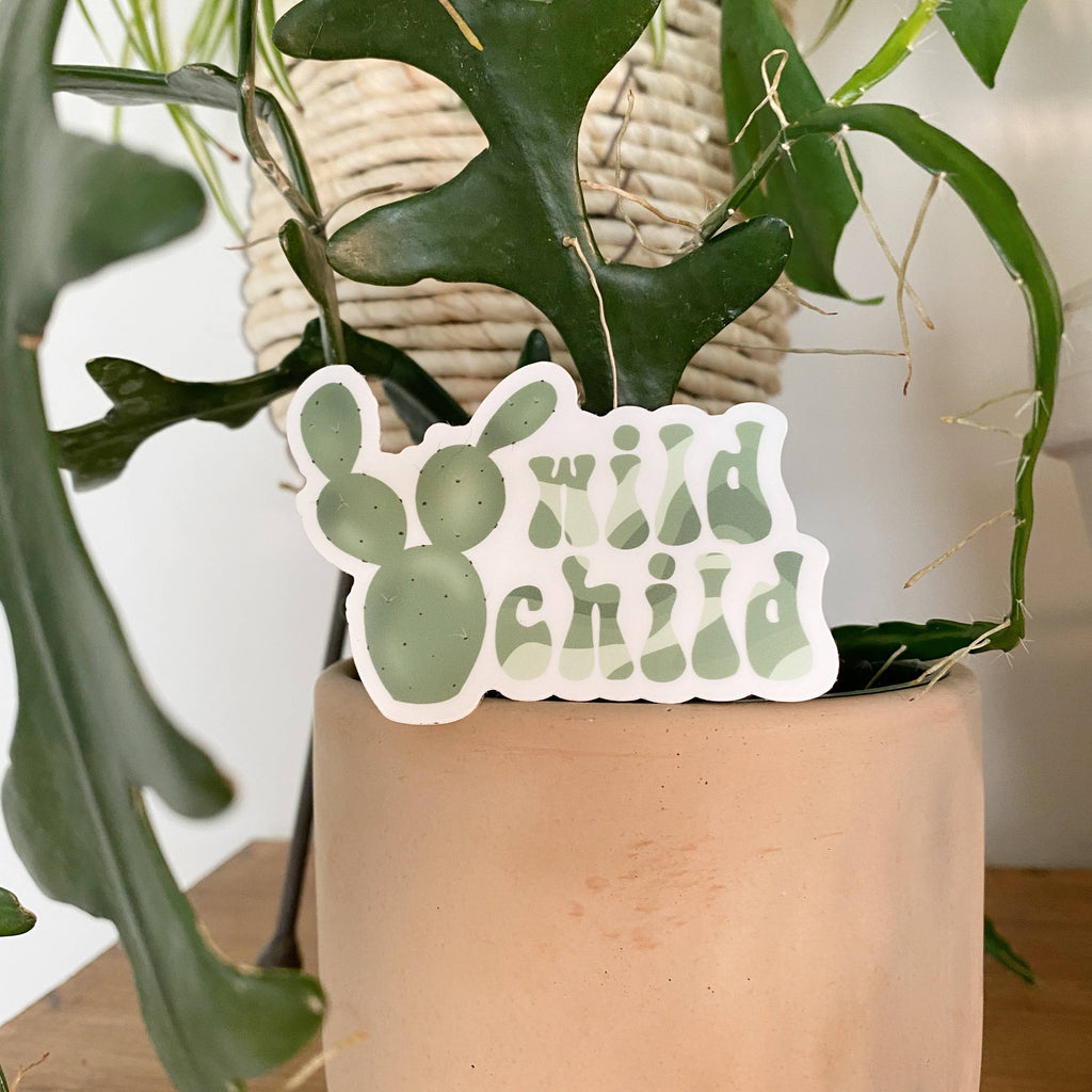 Wild Child Prickly Pear Sticker