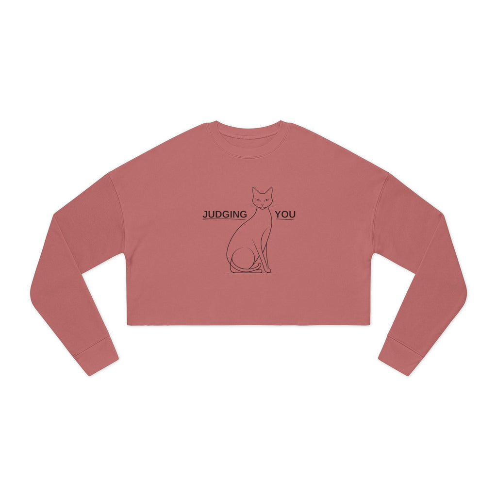 Judging You Women's Cropped Sweatshirt