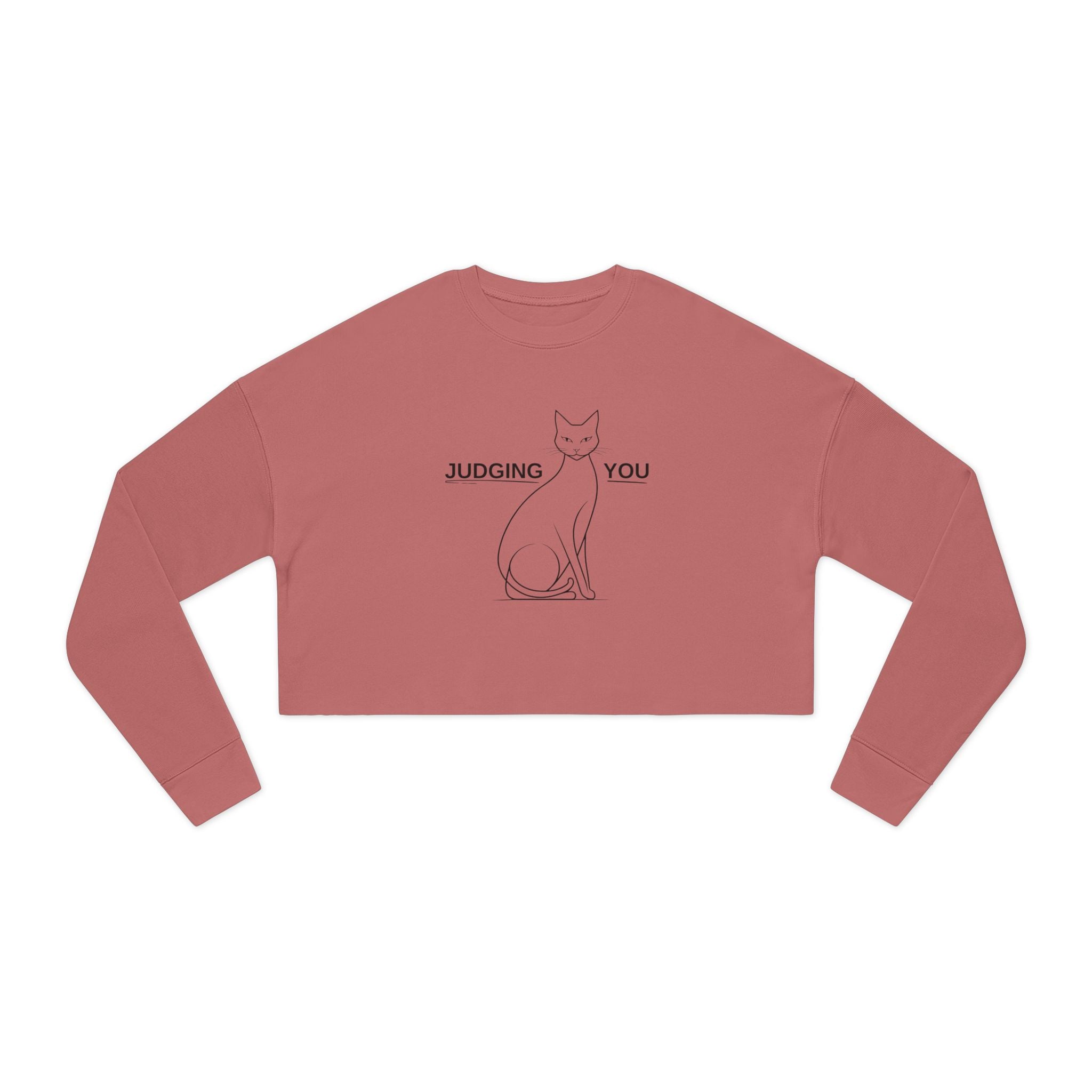 Judging You Women's Cropped Sweatshirt